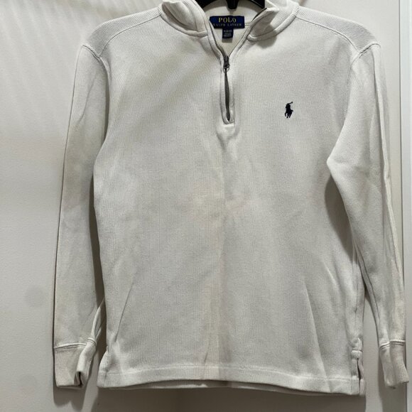 2 set of Polo Ralph Lauren Boys' Soft Cotton Quarter Zip Pull Over Sweaters - Picture 5 of 8